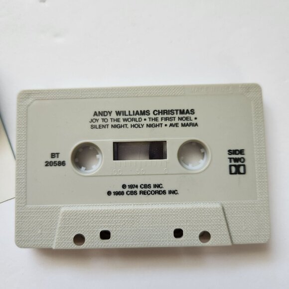 Andy Williams Christmas Cassette Tape 1988 CBS Records Joy To The World Ave Mari - Picture 4 of 5